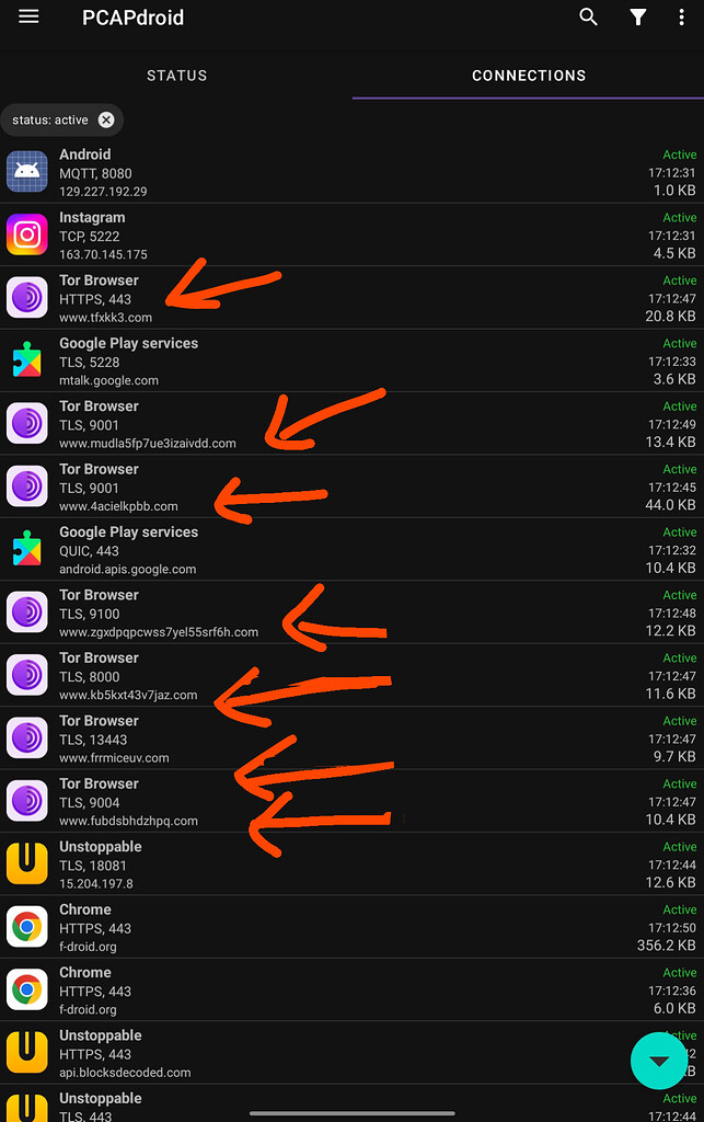 Tor Project Android I was running Tor browser while capturing packets on my android. And I ...